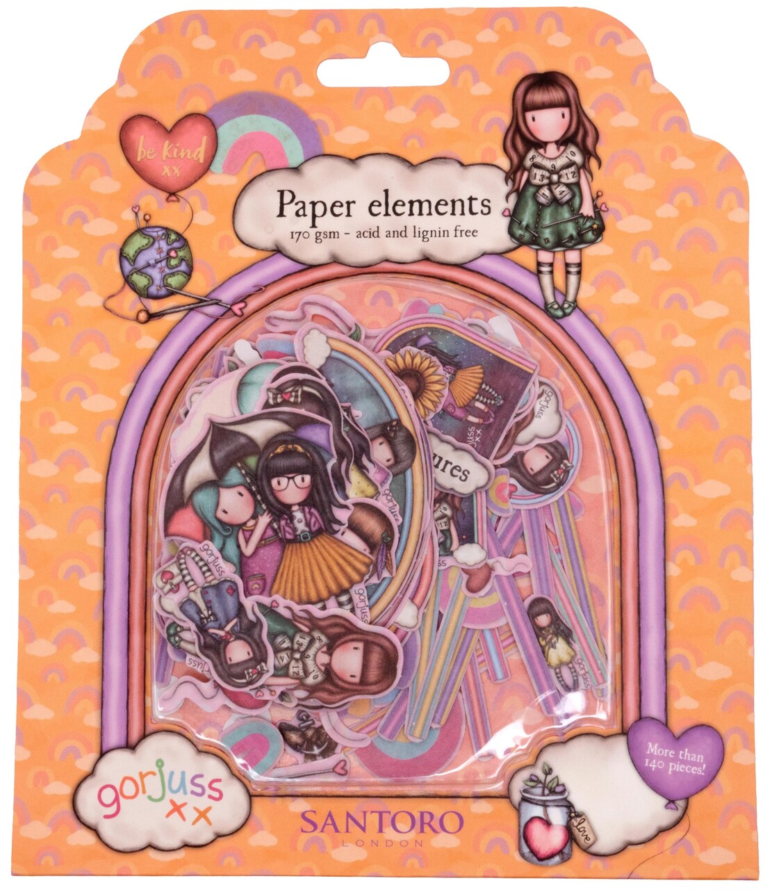 Studio Light Gorjuss Be Kind Cut Out Embellishments-Nr. 08